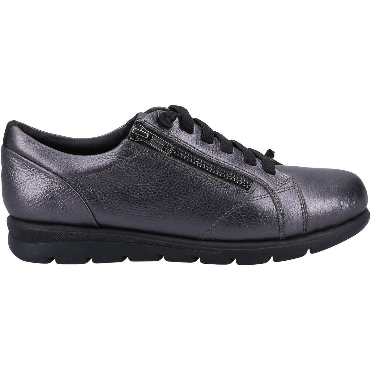 Fleet & Foster Polperro Leather Comfort Side-Zip Ladies Shoes - Shoe Store Direct
