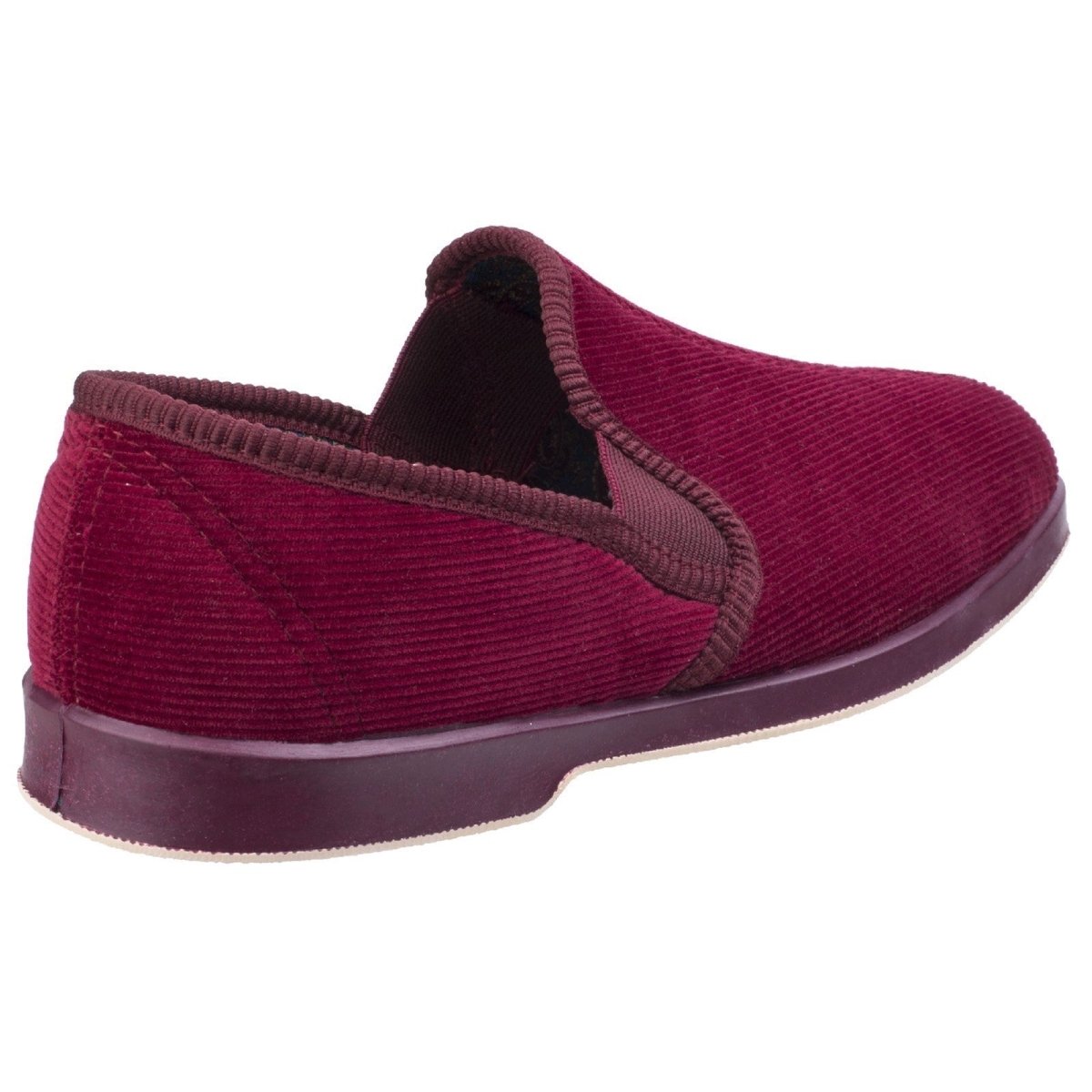 GBS Exeter Mens Traditional Twin Gusset Slippers - Shoe Store Direct