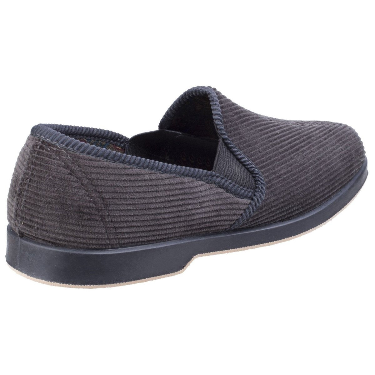 GBS Exeter Mens Traditional Twin Gusset Slippers - Shoe Store Direct