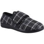 GBS Medical Gerald Mens 2E Wide Fit Touch-Fastening Slippers - Shoe Store Direct
