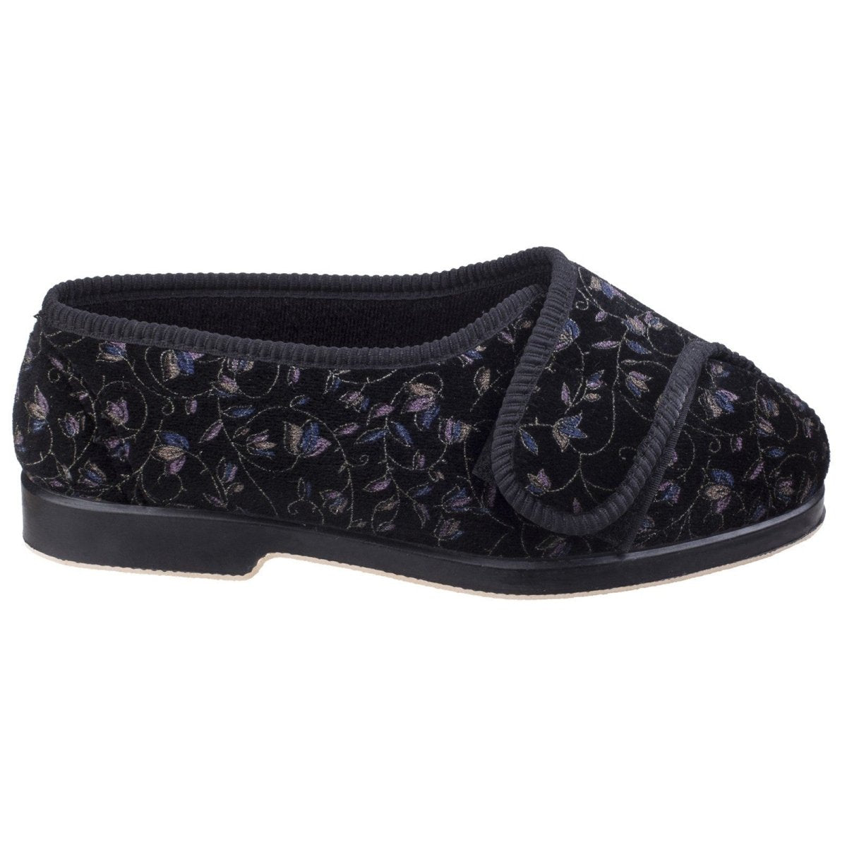 GBS Nola Extra Wide Fit Ladies Slipper - Shoe Store Direct