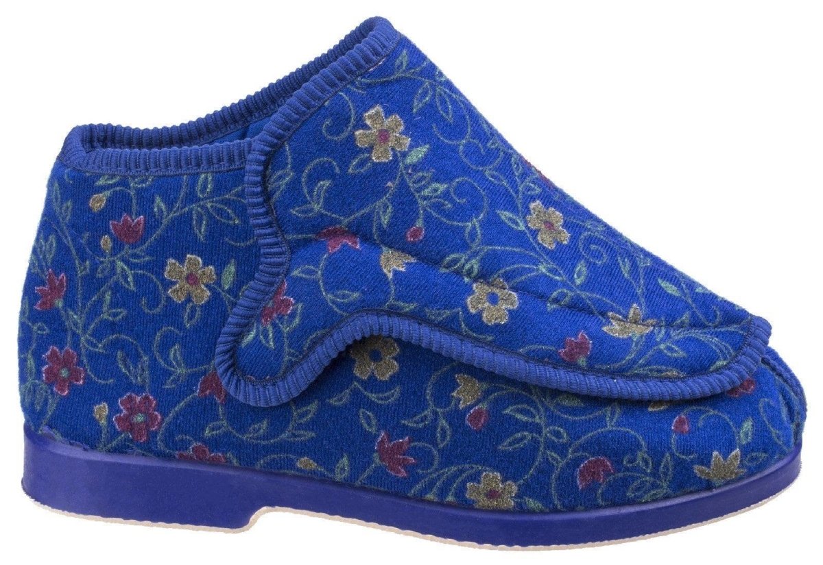 GBS Rhona Ladies 5E Extra Wide Fit Bootie Slippers - Shoe Store Direct