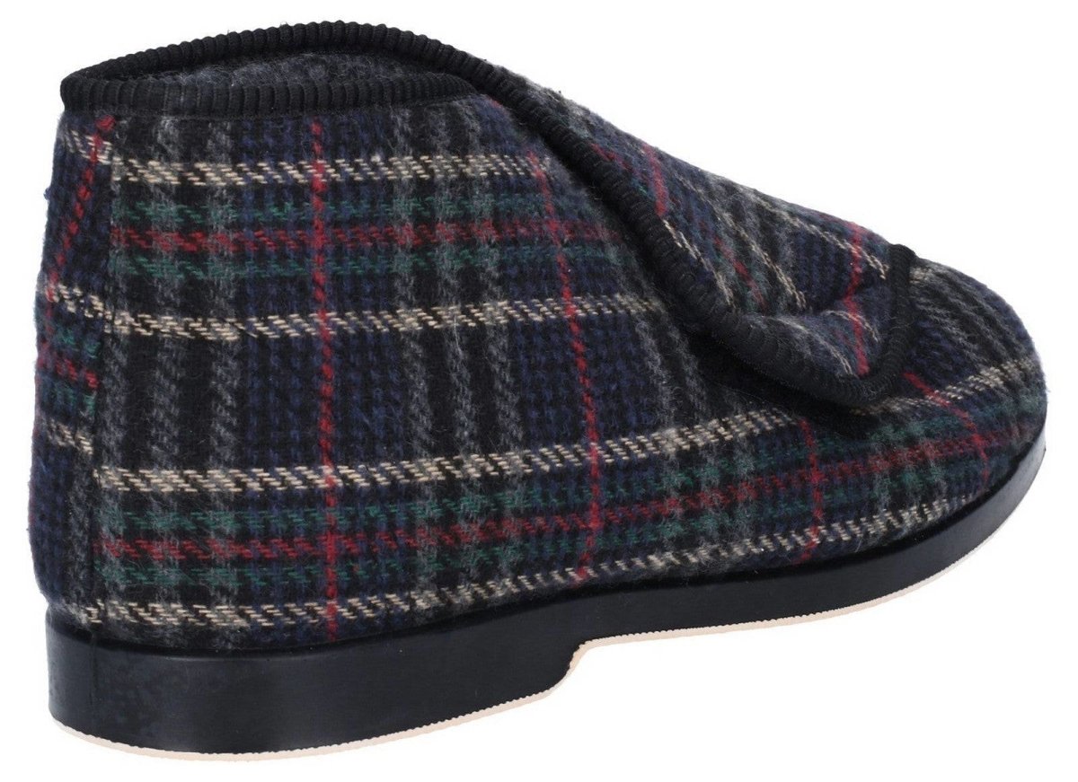 GBS William Mens Touch Fastening Bootie Slippers - Shoe Store Direct