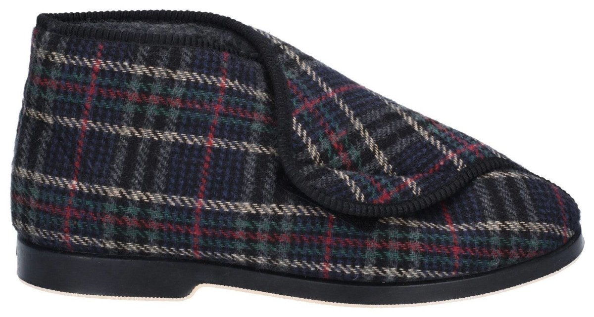 GBS William Mens Touch Fastening Bootie Slippers - Shoe Store Direct