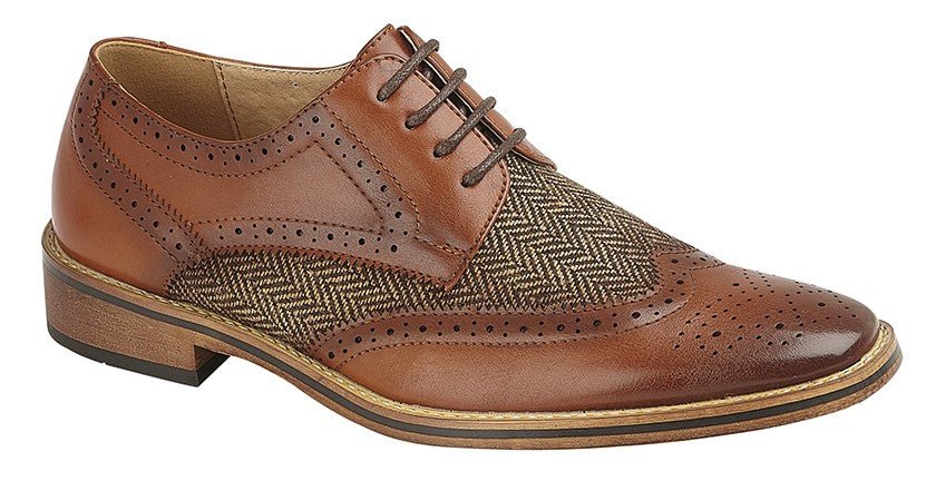 Goor B410B Boys Brogue Gibson Shoe - Shoe Store Direct