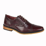 Goor B516BD Boys Capped Lace Oxford Brogue Shoe - Shoe Store Direct