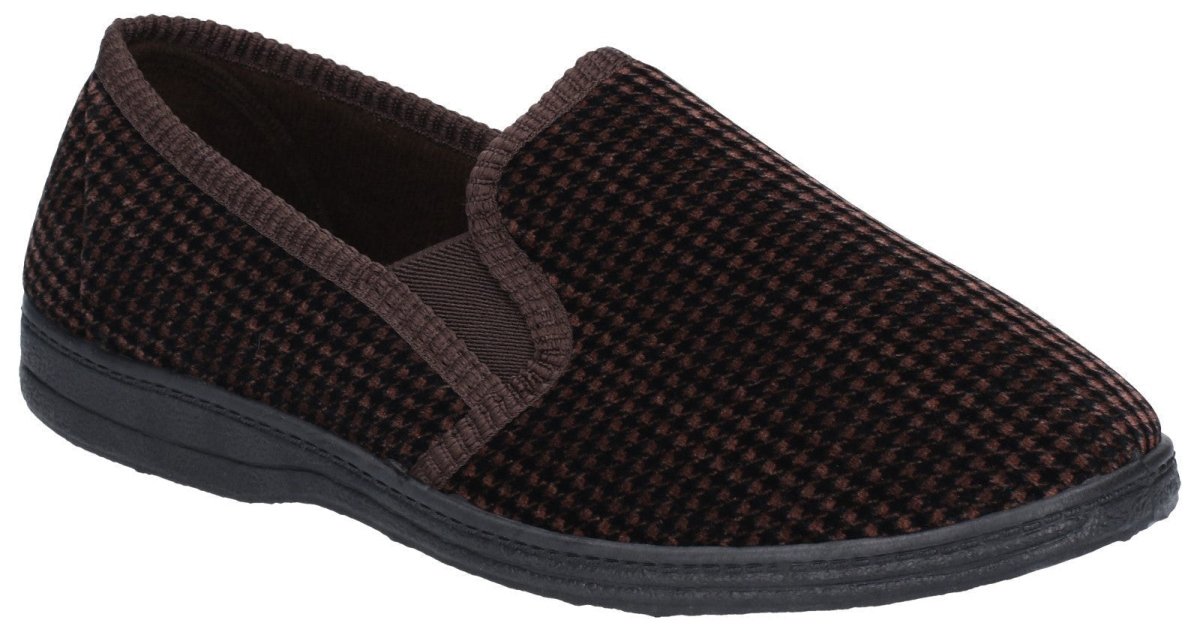 Mirak Highbury Twin Gusset Slipper Classic Mens Slippers - Shoe Store Direct