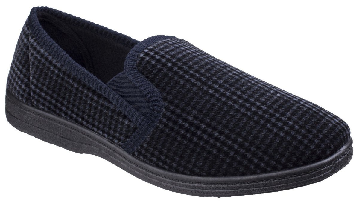 Mirak Highbury Twin Gusset Slipper Classic Mens Slippers - Shoe Store Direct