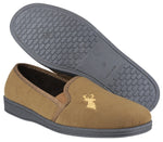 Mirak Stag Classic Slip On Mens Slippers - Shoe Store Direct