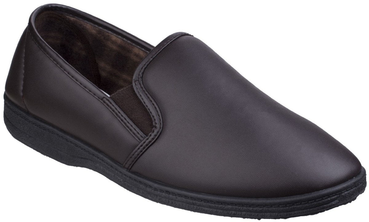 Mirak Visa Twin Gusset Slipper Classic Mens Slippers - Shoe Store Direct