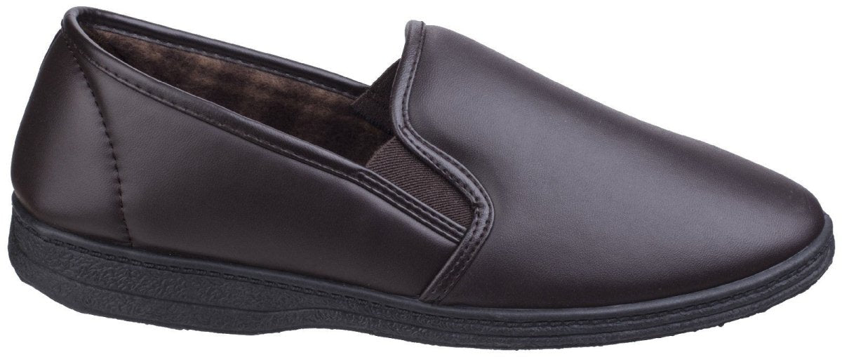 Mirak Visa Twin Gusset Slipper Classic Mens Slippers - Shoe Store Direct