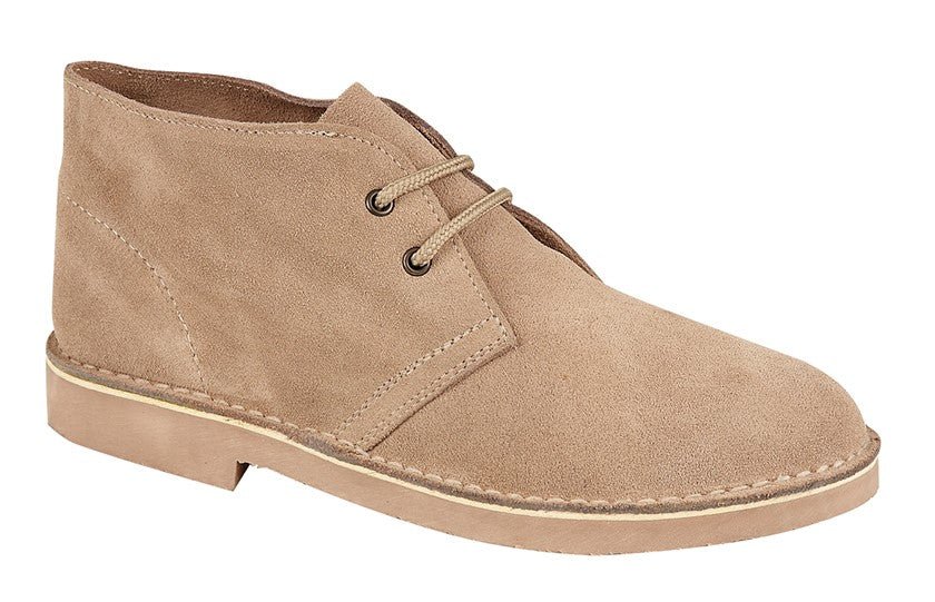 Roamers M467TS Mens Suede Desert Boot - Shoe Store Direct