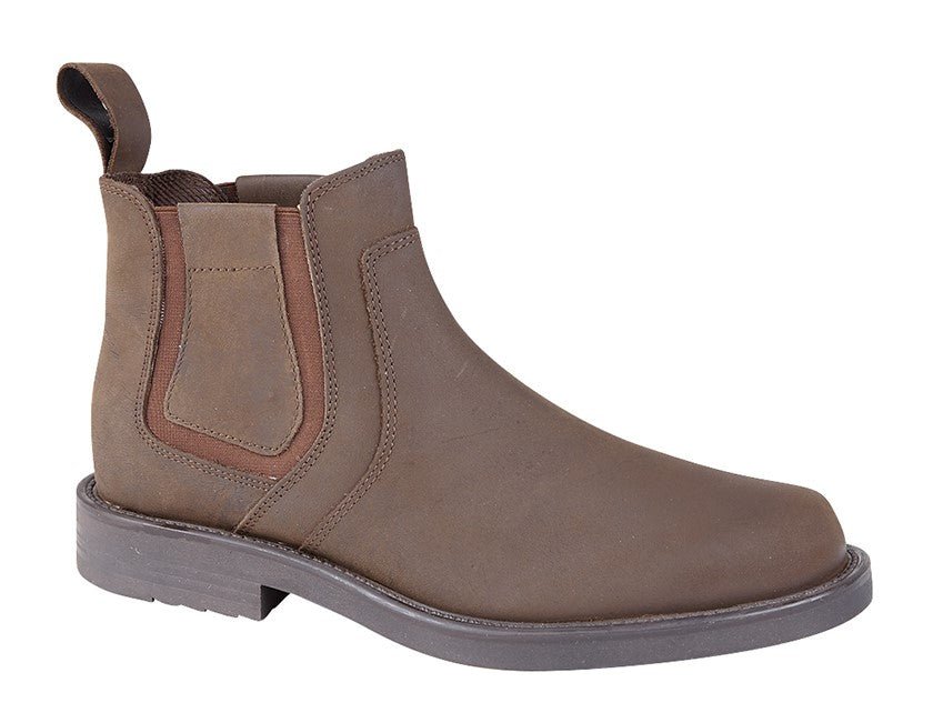 Roamers M556B Mens Crazy Horse Chelsea Boots - Shoe Store Direct