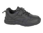 Route 21 B407A Boys Touch Fastening Lace Trainer Shoe - Shoe Store Direct