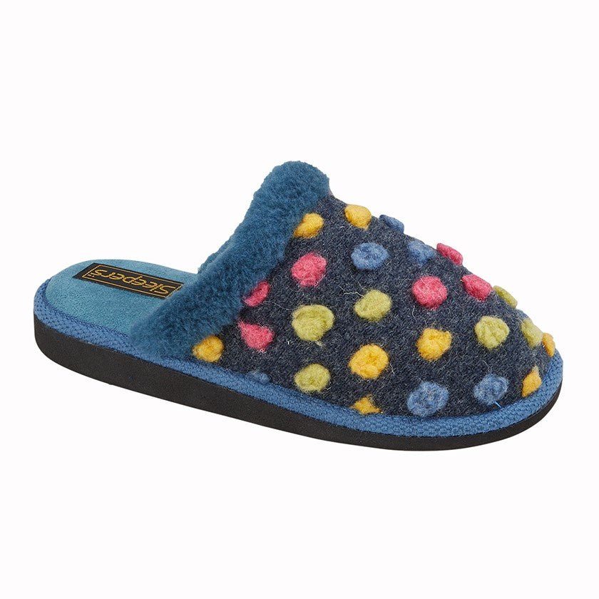 Sleepers LS319C Ladies Mule Slipper - Shoe Store Direct