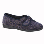 Sleepers LS941NC Womens V-Throat Touch Fastening Slipper - Shoe Store Direct