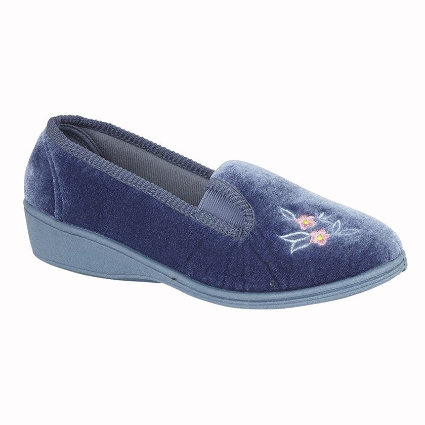 Sleepers LS962C Womens Full Gusset Slipper - Shoe Store Direct