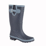 Stormwells W404LC Polka Dot Ladies Wellington Boot - Shoe Store Direct
