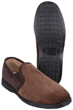 Fleet & Foster Tim Twin Gusset Classic Mens Slippers Mirak