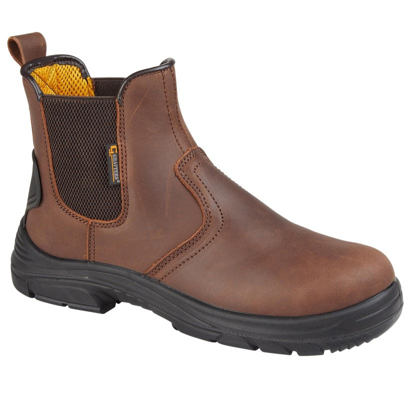 Menâ€™s Wide Fit Safety Dealer Boots â€“ Steel Toe, Water-Repellent and Built for Comfort