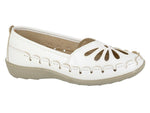 Boulevard L516G Womens Closed Toe Punched Casual - Shuzes