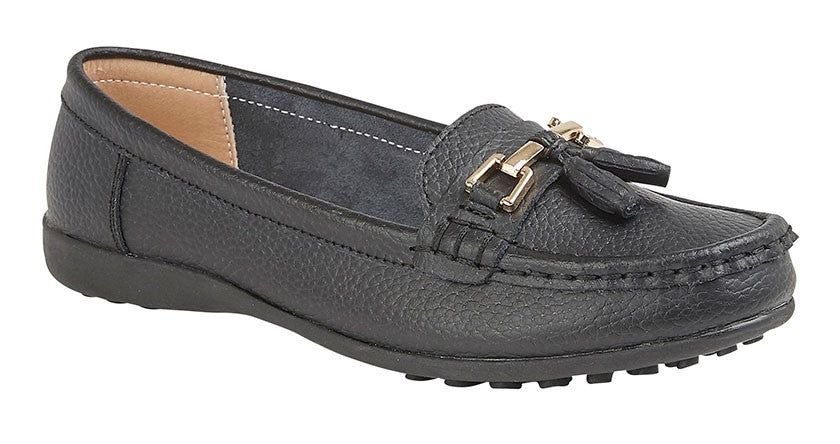 Boulevard L748A Womens Tassle Loafer - Shuzes