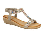 Cipriata L072FS Womens Jewelled Sandal - Shuzes