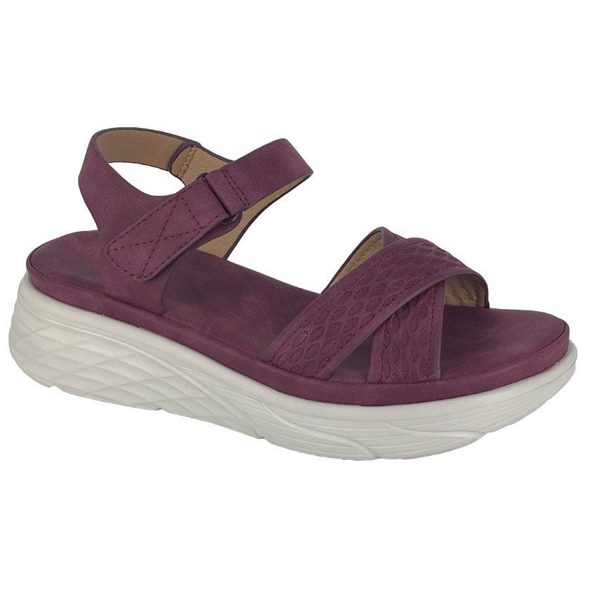 Cipriata L291BD Womens Crossover Wedge Sandal - Shuzes