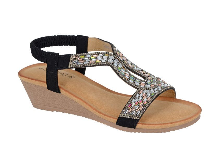 Cipriata L496A Womens Jewelled Slingback Sandal - Shuzes