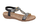 Cipriata L519A Womens Jewelled Sling Back Sandal - Shuzes
