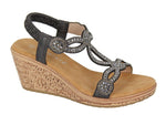 Cipriata L524A Womens Jewelled Slingback Sandal - Shuzes