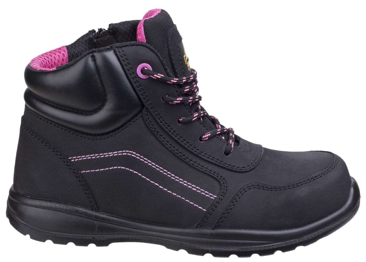 Amblers AS601 Lydia Ladies Composite Safety Boots With Side Zip - Shoe Store Direct
