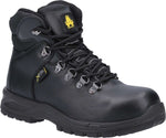 Amblers AS606 Jules Black Leather Ladies Metatarsal Safety Boots - Shoe Store Direct