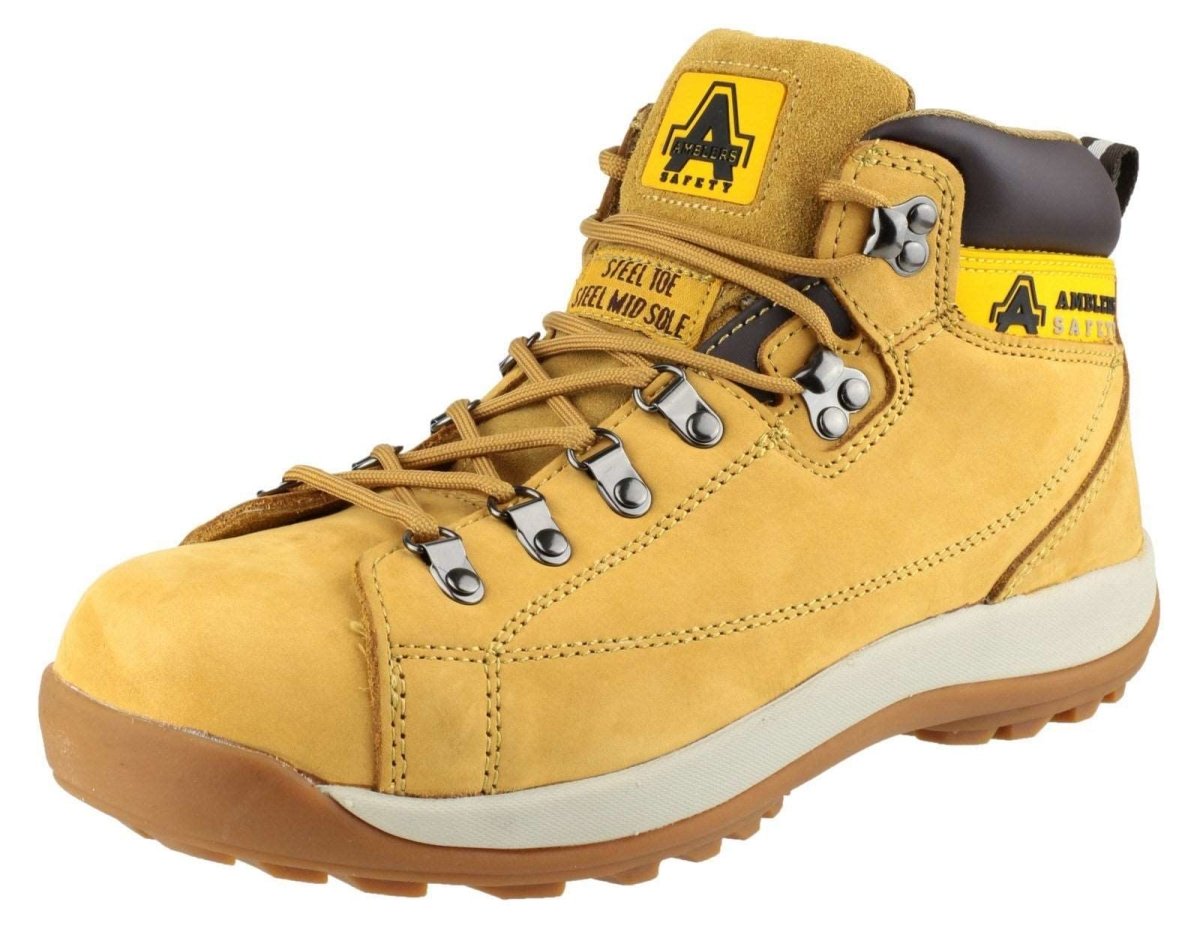 Amblers FS122 Hardwearing Steel Toe Cap Mens Safety Hiker Boots - Shoe Store Direct