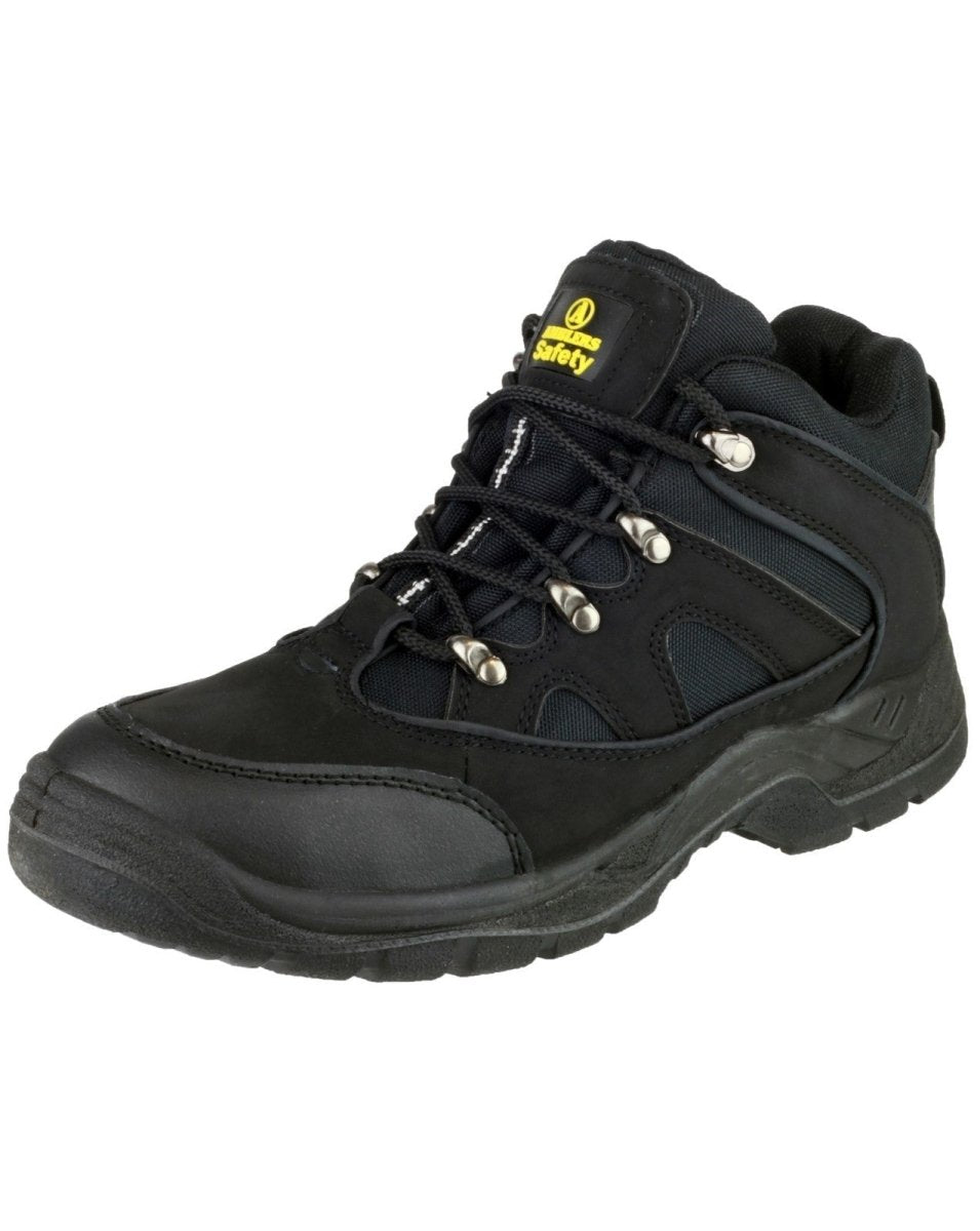 Amblers FS151 Vegan-Friendly Black Steel Toe Cap Safety Boots - Shoe Store Direct