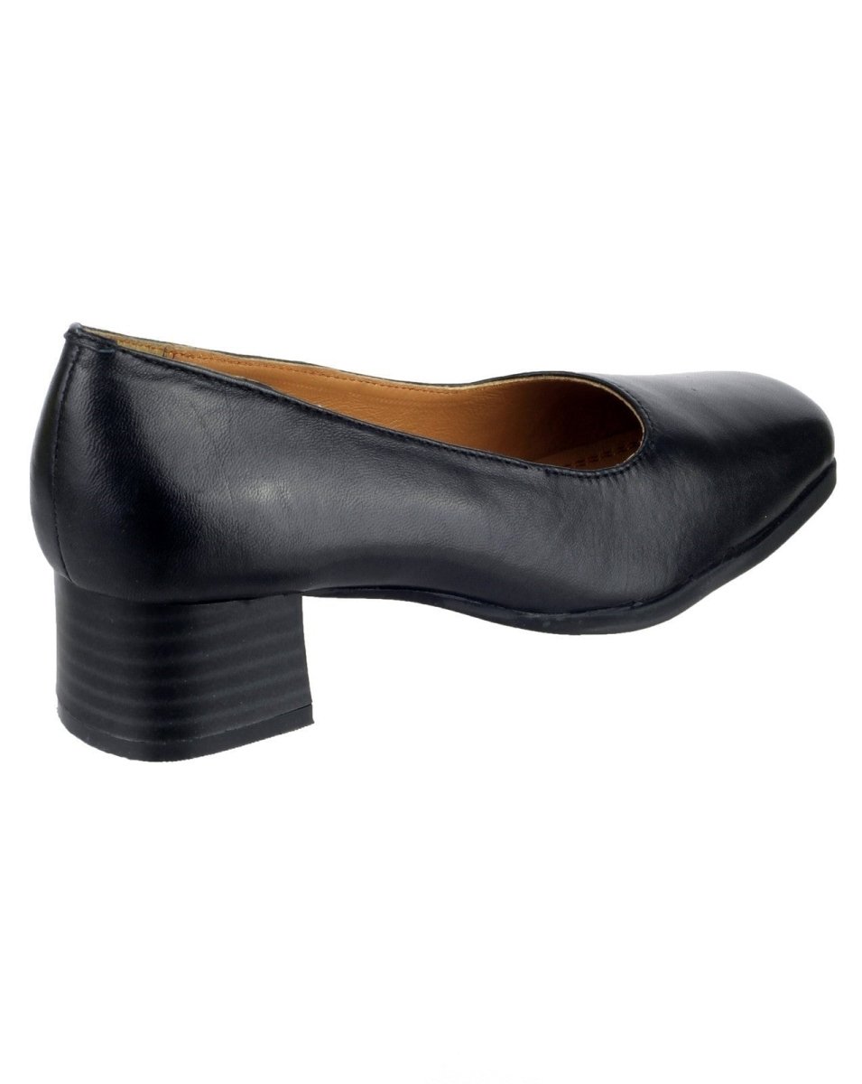 Womens Court Pumps Amblers Walford Womens Navy Black Low Block