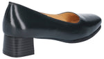 Amblers Walford Ladies Wide Fit Low Block Heel Court Shoes - Shoe Store Direct