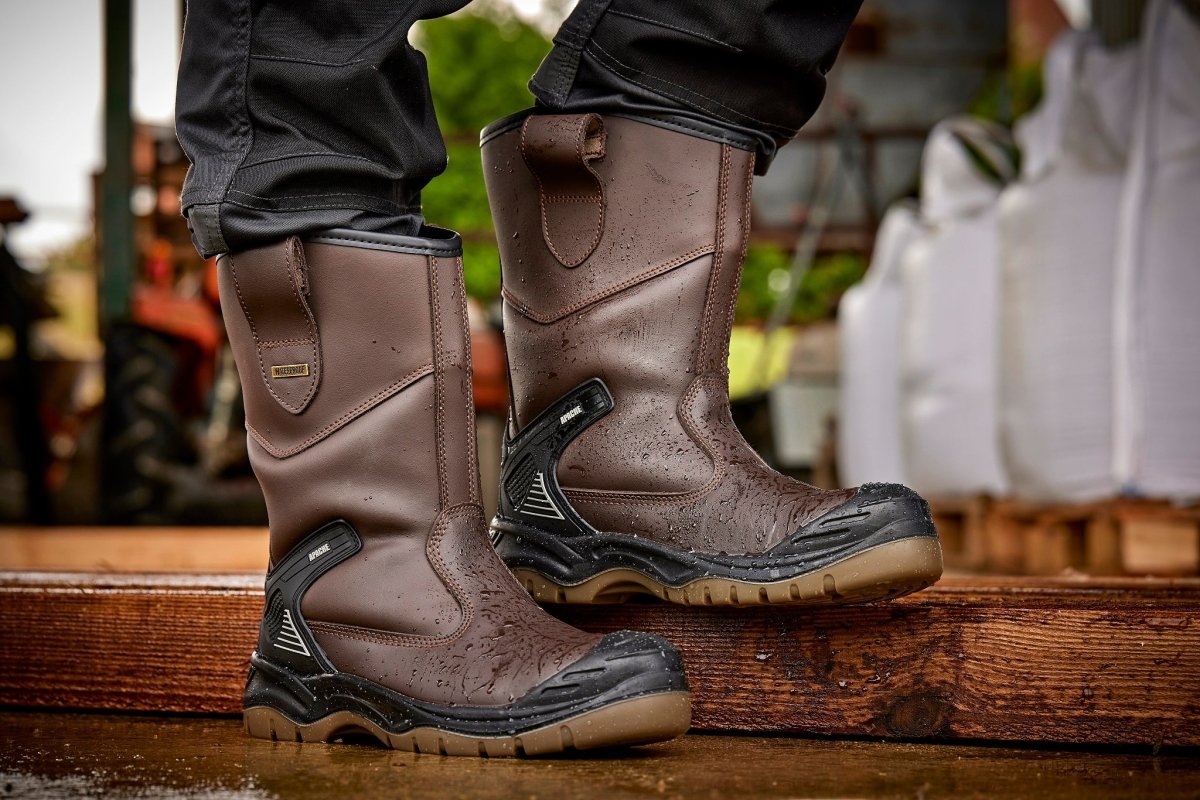 Apache AP305 Mens Waterproof Steel Toe & Midsole Rigger Boots - Shoe Store Direct