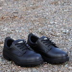 Apache AP306 Black Steel Toe Cap Safety Shoes - Shoe Store Direct