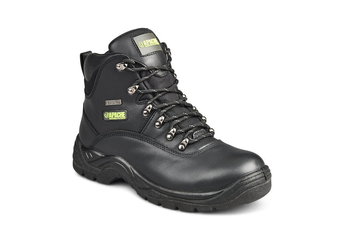 Apache SS812SM Mens Waterproof Steel Toe Safety Hiker Boots - Shoe Store Direct