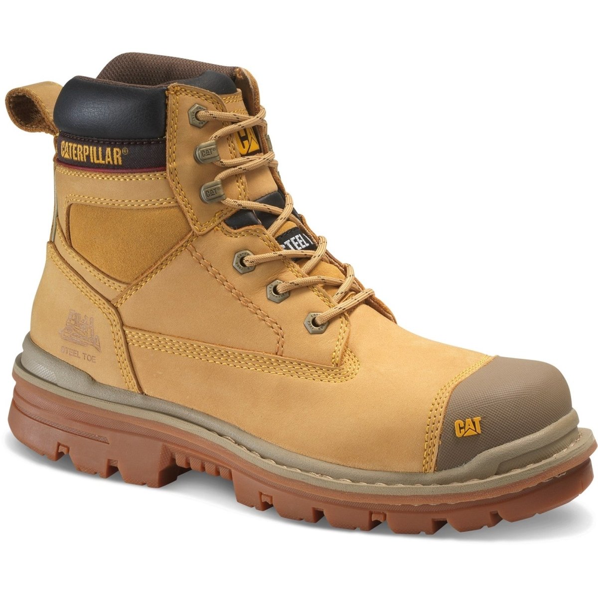 Caterpillar Gravel 6" S3 Steel Toe & Midsole Safety Boots - Shoe Store Direct