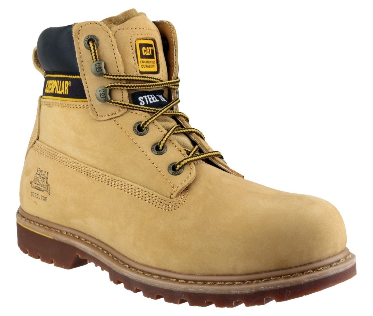 Caterpillar Holton S3 Goodyear Welted Safety Boots - Shoe Store Direct