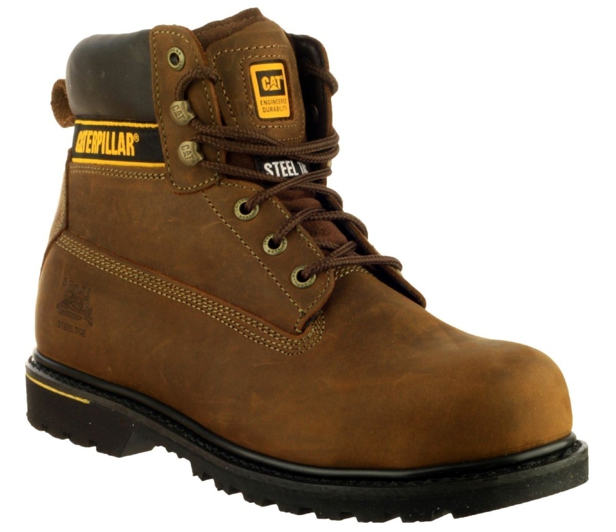 Caterpillar Holton SRC Goodyear Welted Safety Boots - Shoe Store Direct