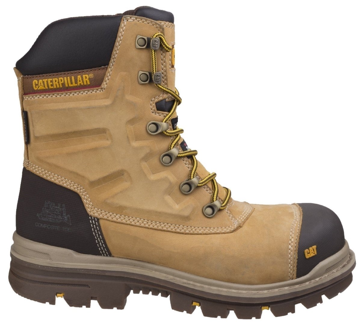 Caterpillar Premier Waterproof Composite Toe Safety Boots - Shoe Store Direct