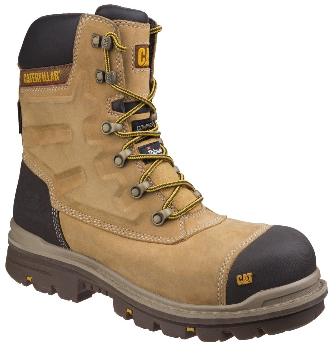 Caterpillar Premier Waterproof Composite Toe Safety Boots - Shoe Store Direct