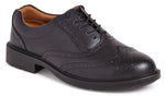 City Knights SS500CM Black Brogue Steel Toe Safety Shoes - Shoe Store Direct