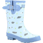 Cotswold Farmyard Ladies Mid-Height Patterned Wellington Boots - Shoe Store Direct