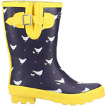 Cotswold Farmyard Ladies Mid-Height Patterned Wellington Boots - Shoe Store Direct