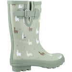 Cotswold Farmyard Ladies Mid-Height Patterned Wellington Boots - Shoe Store Direct