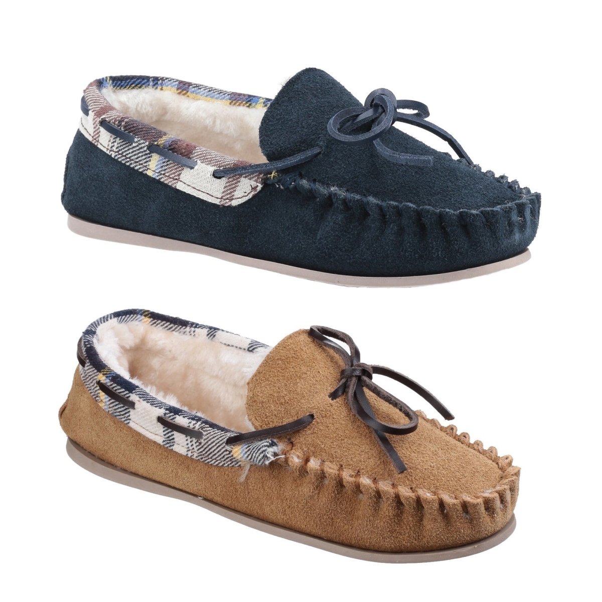 Cotswold Kilkenny Ladies Slip On Moccasin Slippers - Shoe Store Direct